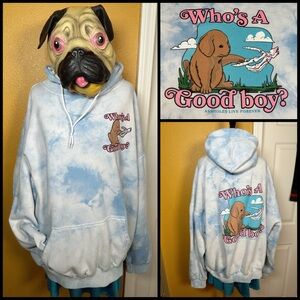 Tie Dye, ASSHOLES LIVE FOREVER, puppy hoodie!!